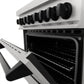 ZLINE Autograph Edition 30" 4.0 cu. ft. Dual Fuel Range with Gas Stove and Electric Oven in DuraSnow Stainless Steel with Accents