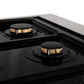 ZLINE Autograph Edition 30" 4.0 cu. ft. Dual Fuel Range with Gas Stove and Electric Oven in DuraSnow Stainless Steel with Accents