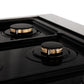 ZLINE Autograph Edition 30" 4.0 cu. ft. Dual Fuel Range with Gas Stove and Electric Oven in DuraSnow Stainless Steel with White Matte Door and Accents