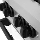 ZLINE Autograph Edition 30" 4.0 cu. ft. Dual Fuel Range with Gas Stove and Electric Oven in DuraSnow Stainless Steel with White Matte Door and Accents