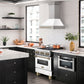ZLINE Autograph Edition 30" 4.0 cu. ft. Dual Fuel Range with Gas Stove and Electric Oven in Stainless Steel with White Matte Door and Accents
