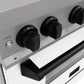 ZLINE Autograph Edition 30" 4.0 cu. ft. Dual Fuel Range with Gas Stove and Electric Oven in Stainless Steel with White Matte Door and Accents
