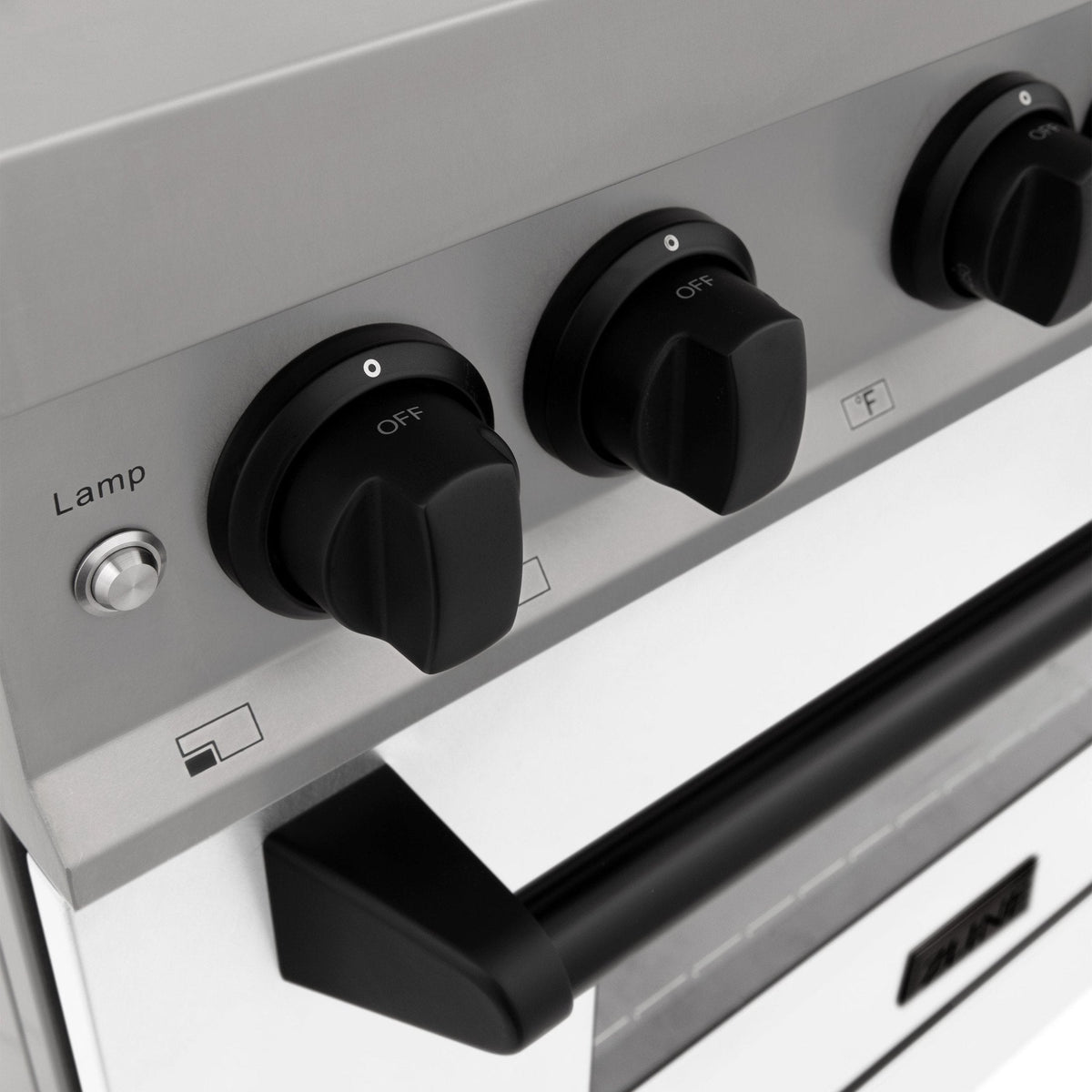 ZLINE Autograph Edition 30" 4.0 cu. ft. Dual Fuel Range with Gas Stove and Electric Oven in Stainless Steel with White Matte Door and Accents