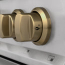 ZLINE Autograph Edition 36" 4.6 cu. ft. Dual Fuel Range with Gas Stove and Electric Oven in DuraSnow Stainless Steel with Accents