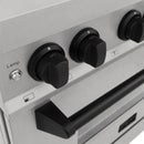 ZLINE Autograph Edition 36" 4.6 cu. ft. Dual Fuel Range with Gas Stove and Electric Oven in DuraSnow Stainless Steel with Accents