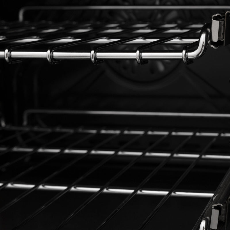 ZLINE Autograph Edition 36" 4.6 cu. ft. Dual Fuel Range with Gas Stove and Electric Oven in Stainless Steel with White Matte Door and Accents