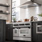 ZLINE Autograph Edition 48" 6.0 cu. ft. Dual Fuel Range with Gas Stove and Electric Oven in DuraSnow Stainless Steel with Accents