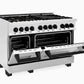 ZLINE Autograph Edition 48" 6.0 cu. ft. Dual Fuel Range with Gas Stove and Electric Oven in Stainless Steel with Accents