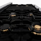 ZLINE Autograph Edition 48" 6.0 cu. ft. Dual Fuel Range with Gas Stove and Electric Oven in Stainless Steel with Accents