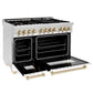 ZLINE Autograph Edition 48" 6.0 cu. ft. Dual Fuel Range with Gas Stove and Electric Oven in Stainless Steel with White Matte Door and Accents