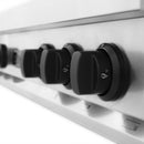 ZLINE Autograph Edition 48" Porcelain Rangetop with 7 Gas Burners in Stainless Steel With Accents