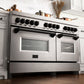 ZLINE Autograph Edition 60" 7.4 cu. ft. Dual Fuel Range with Gas Stove and Electric Oven in Stainless Steel with Accents