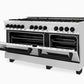ZLINE Autograph Edition 60" 7.4 cu. ft. Dual Fuel Range with Gas Stove and Electric Oven in Stainless Steel with Accents