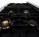 ZLINE Autograph Edition 60" 7.4 cu. ft. Dual Fuel Range with Gas Stove and Electric Oven in Stainless Steel with Accents