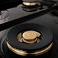 ZLINE Autograph Edition 60" 7.4 cu. ft. Dual Fuel Range with Gas Stove and Electric Oven in Stainless Steel with Accents