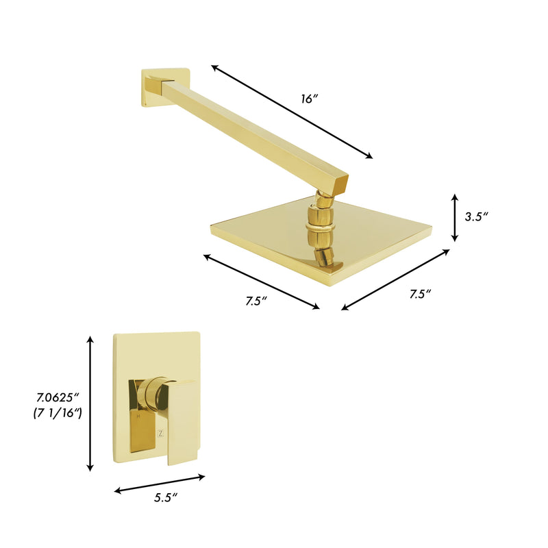 ZLINE Bliss Shower Faucet in Polished Gold (BLS-SHF-PG)