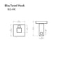 ZLINE Bliss Towel Hook With Color Options