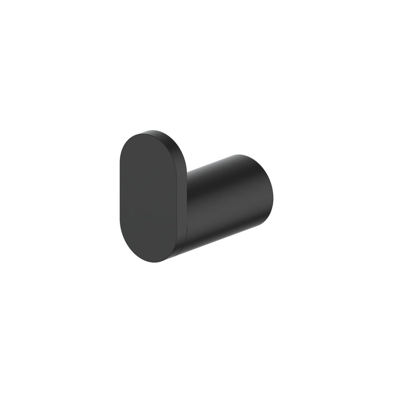 ZLINE Crystal Bay Bathroom Accessories Package with Towel Rail, Hook, Ring and Toliet Paper Holder in Matte Black (4BP-CBYACC-MB)