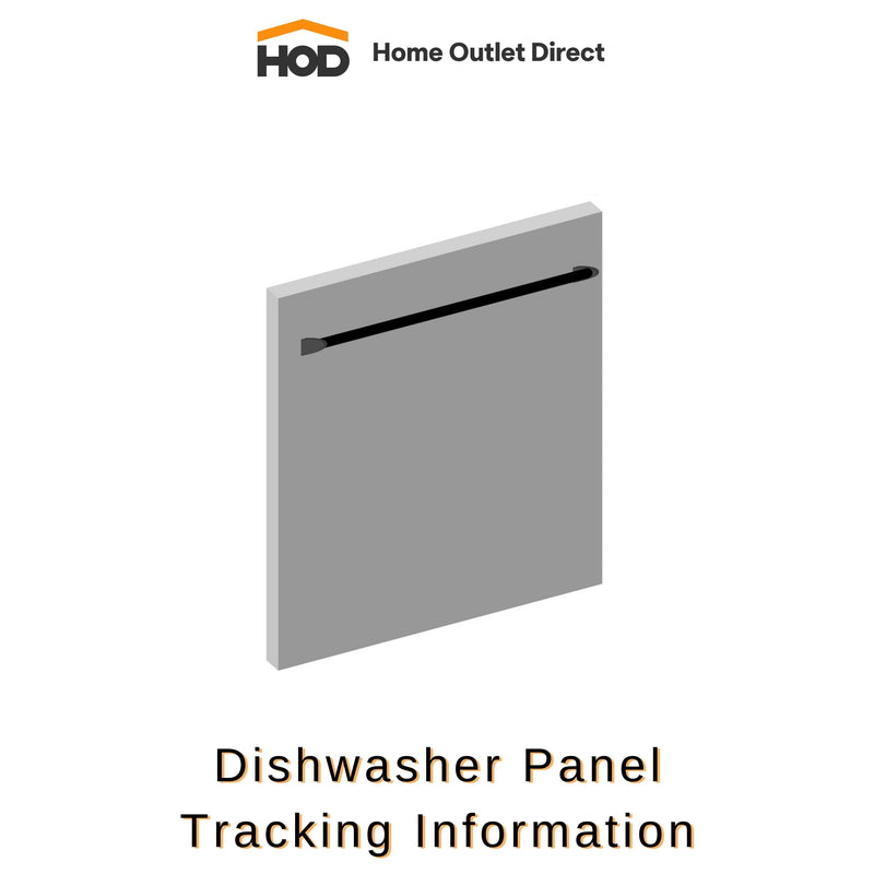ZLINE Dishwasher Panel (Tub Ships Separately) - Tracking Information