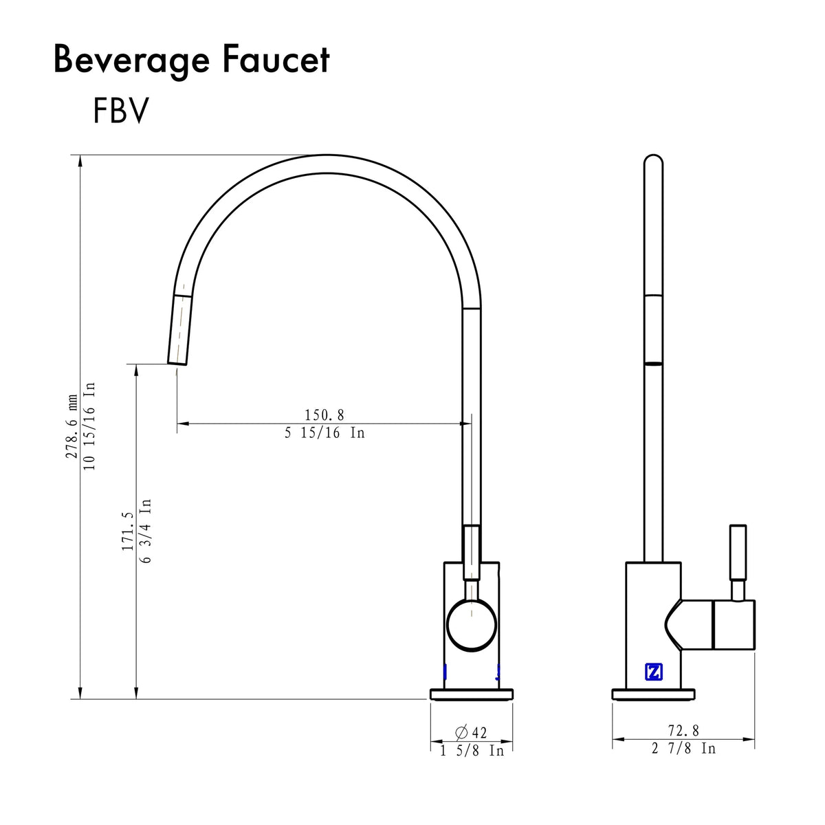 ZLINE Drink Faucet with Color Options - FBV