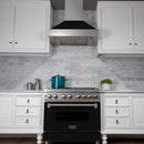 Zline DuraSnow Stainless Steel Range Hood with Black Matte Shell