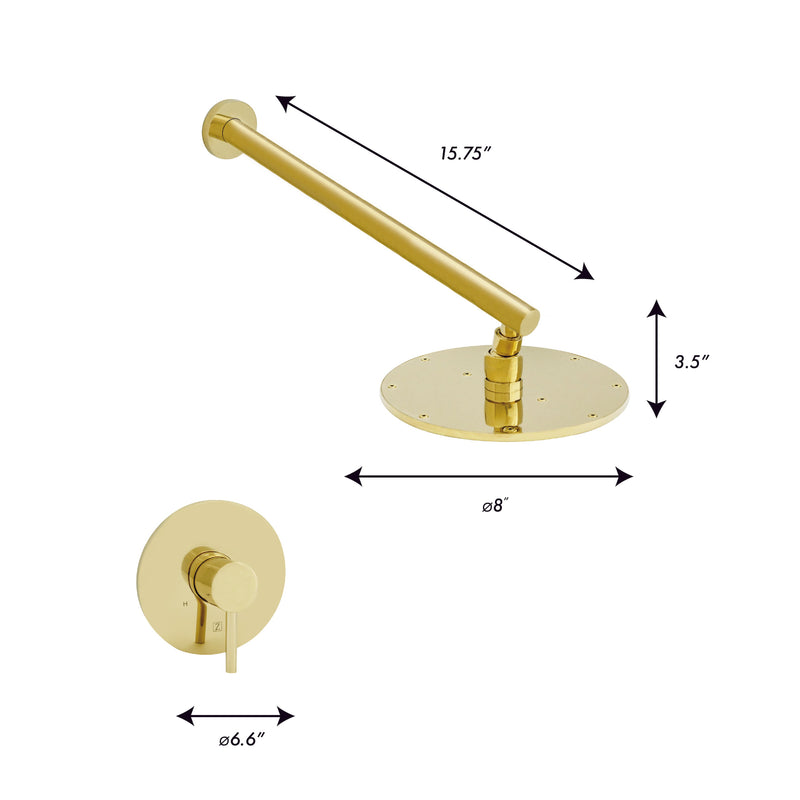 ZLINE El Dorado Shower Faucet in Polished Gold (ELD-SHF-PG)