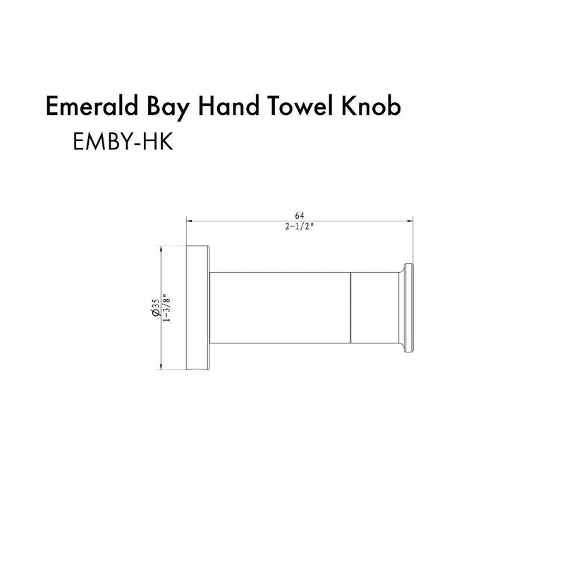 ZLINE Emerald Bay Bathroom Accessories Package with Towel Rail, Hook, Ring and Toliet Paper Holder in Polished Gold (4BP-EMBYACC-PG)