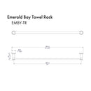 ZLINE Emerald Bay Towel Rail with color options