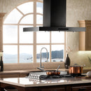 ZLINE Island Mount Range Hood in Black Stainless Steel