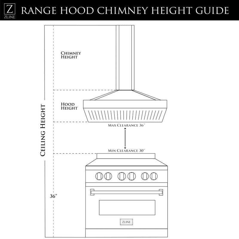 ZLINE Island Mount Range Hood in Stainless Steel