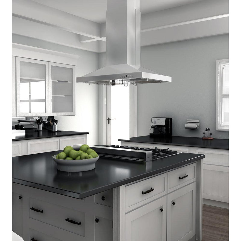 ZLINE Island Mount Range Hood in Stainless Steel