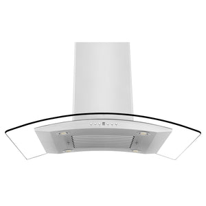 ZLINE Island Mount Range Hood in Stainless Steel & Glass