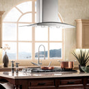 ZLINE Island Mount Range Hood in Stainless Steel & Glass