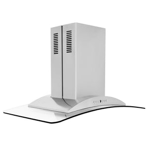 ZLINE Island Mount Range Hood in Stainless Steel & Glass
