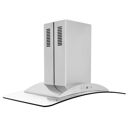 ZLINE Island Mount Range Hood in Stainless Steel & Glass