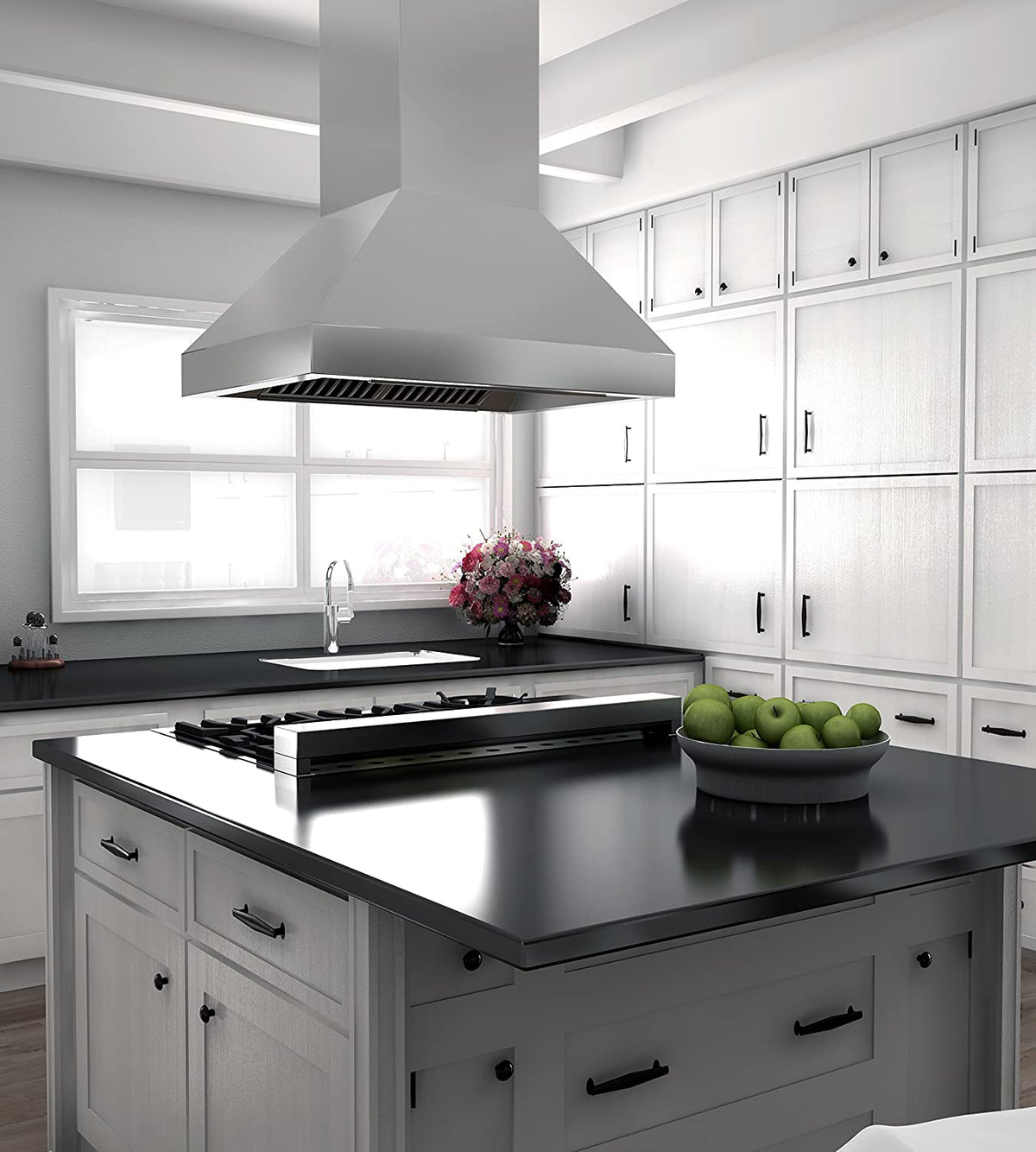 ZLINE Outdoor Island Mount Range Hood in Stainless Steel