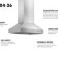 ZLINE Outdoor Island Mount Range Hood in Stainless Steel 