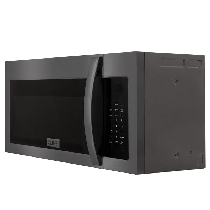ZLINE Over The Range Microwave Oven In Black Stainless Steel (MWO-OTR-30-BS)