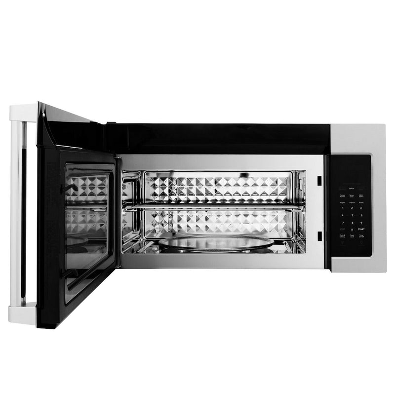 ZLINE Over-The-Range Microwave Oven and Hood Combo In Stainless Steel with Traditional Handle (MWO-OTR-H-30)