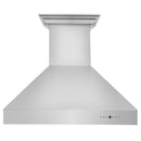 ZLINE Professional Wall Mount Range Hood in Stainless Steel with Built-in CrownSound Bluetooth Speakers - 667CRN-BT