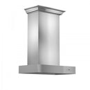 ZLINE Professional Wall Mount Range Hood in Stainless Steel with Crown Molding - KECOMCRN-30