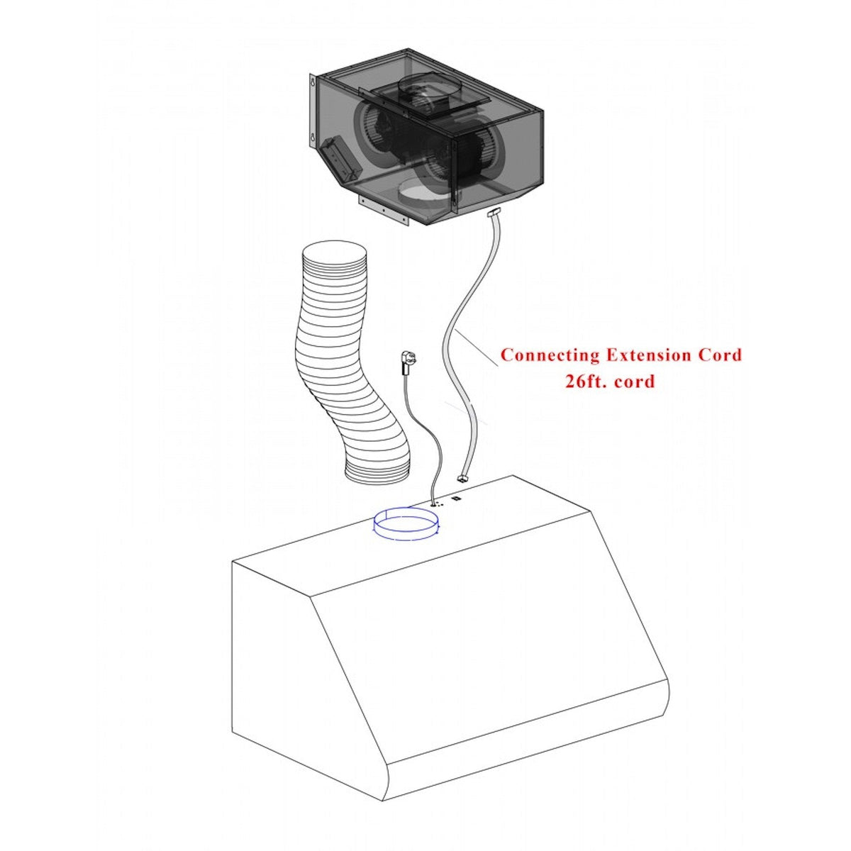 ZLINE Remote Blower Range Hood Insert in Stainless Steel 