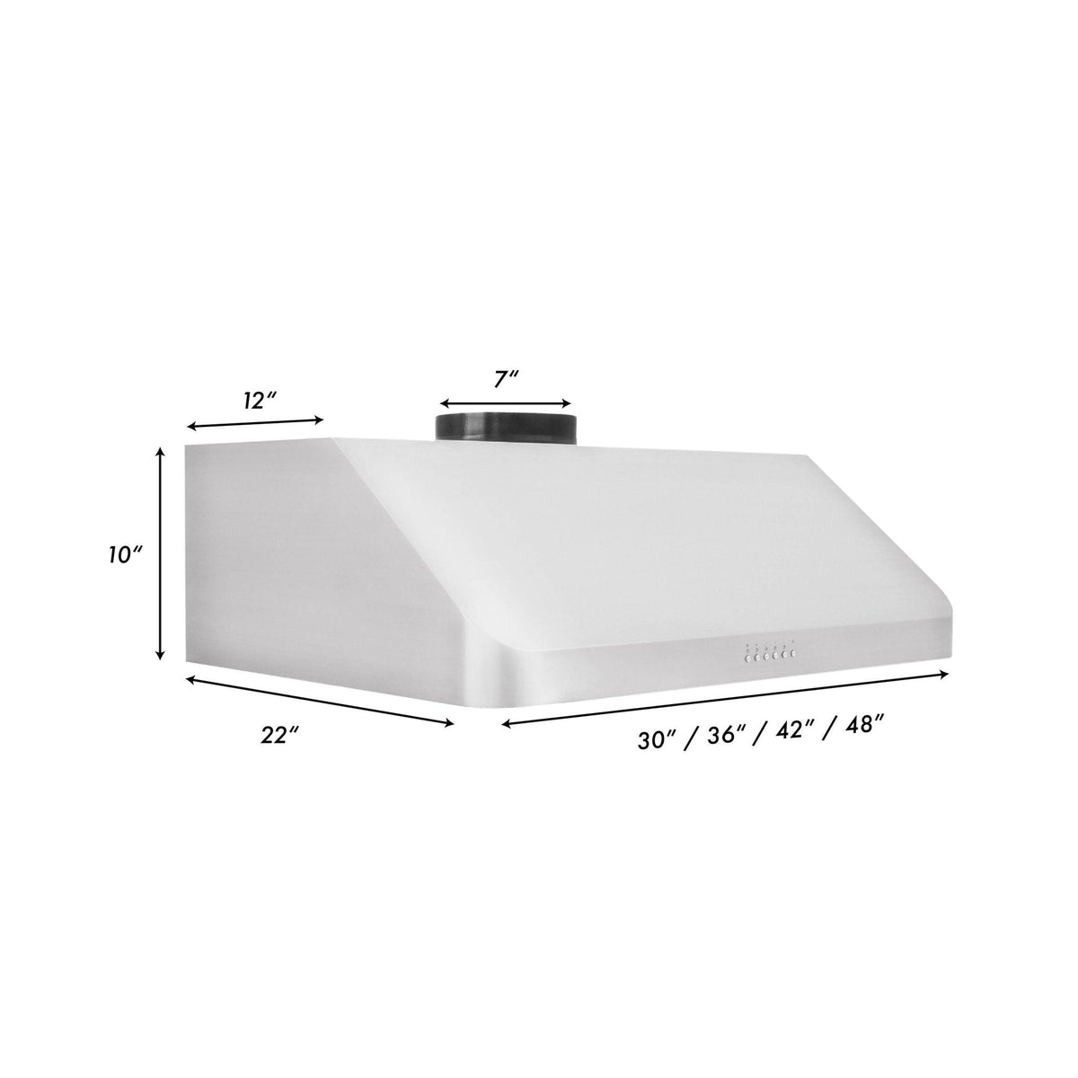ZLINE Under Cabinet Range Hood in Stainless Steel 