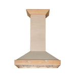 ZLINE Unfinished Wooden Wall Mount Range Hood - Includes Motor - KBUF