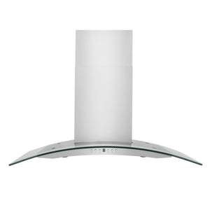 ZLINE Wall Mount Range Hood in Stainless Steel & Glass - KN4