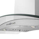 ZLINE Wall Mount Range Hood in Stainless Steel & Glass - KN4