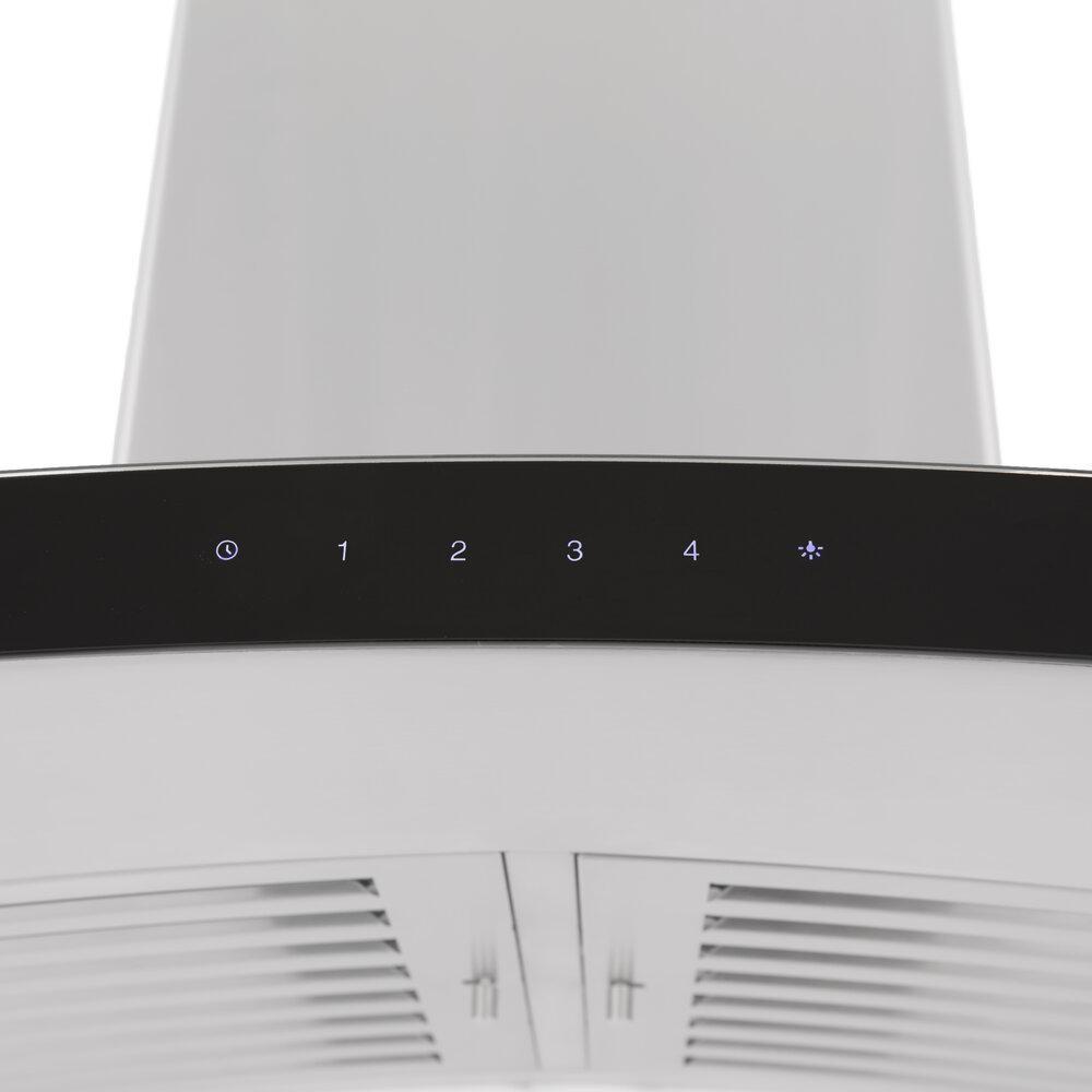 ZLINE Wall Mount Range Hood in Stainless Steel & Glass - KN6