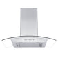 ZLINE Wall Mount Range Hood in Stainless Steel & Glass with Crown Molding - KZCRN