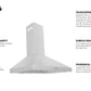 ZLINE Wall Mount Range Hood in Stainless Steel 