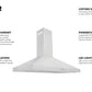 ZLINE Wall Mount Range Hood in Stainless Steel 